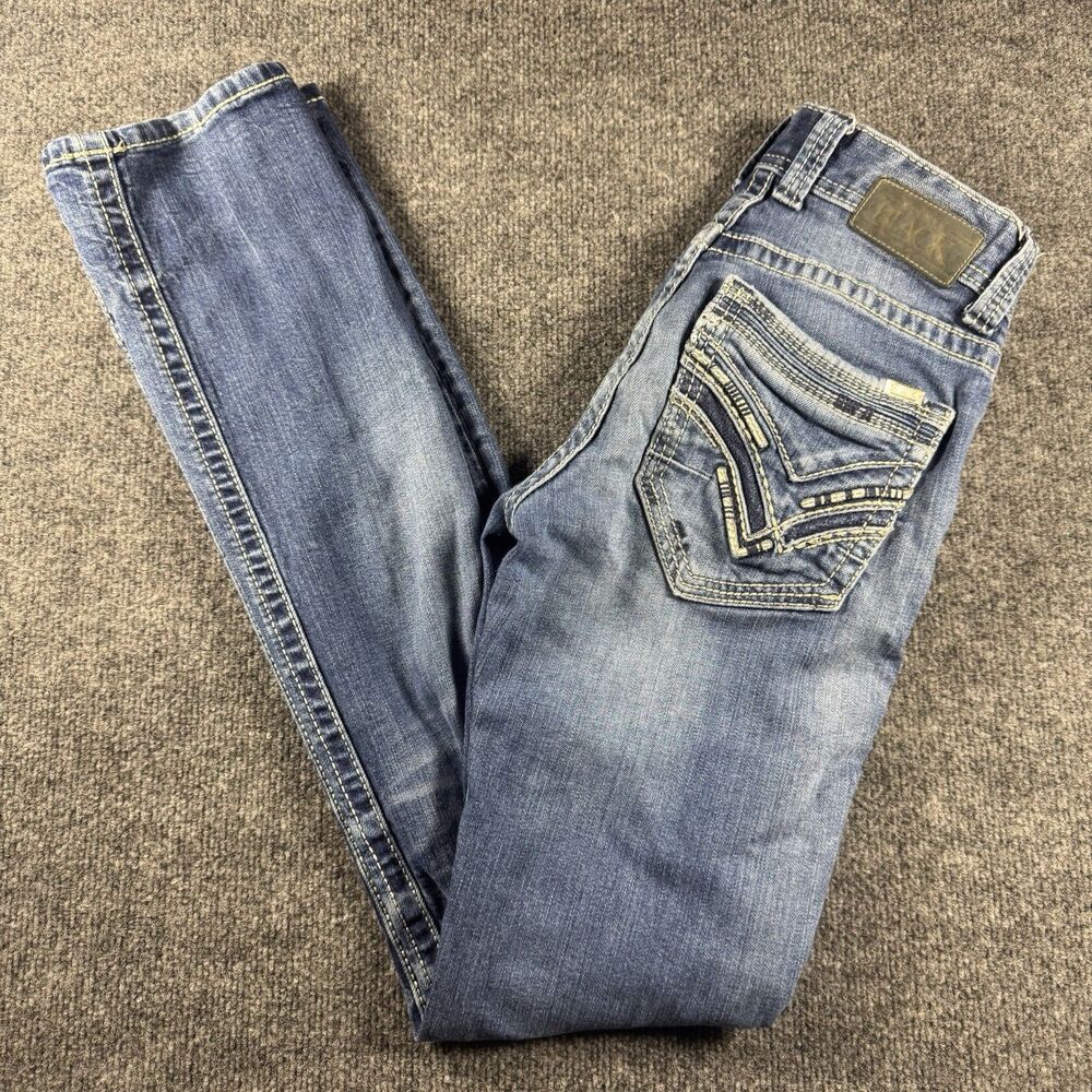 Buckle Black Mens Jeans Fit No. 3 Straight Leg Size 29R Distressed